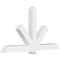 Ekena Millwork Kennewick Architectural Grade PVC Gable Bracket, 84"W x 45 1/2"H x 6"D x 6"F, 13/12 Pitch GBP084X46X0606KEN00 - alternate 1